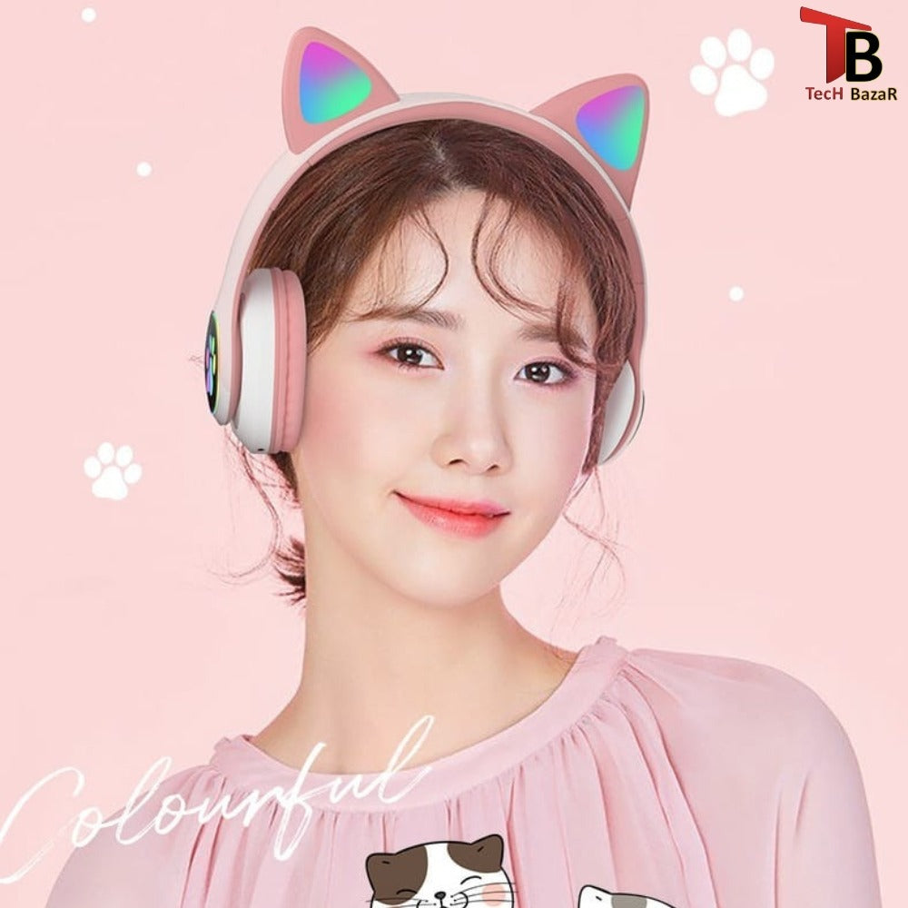 Colorful Cat Ear Headphones